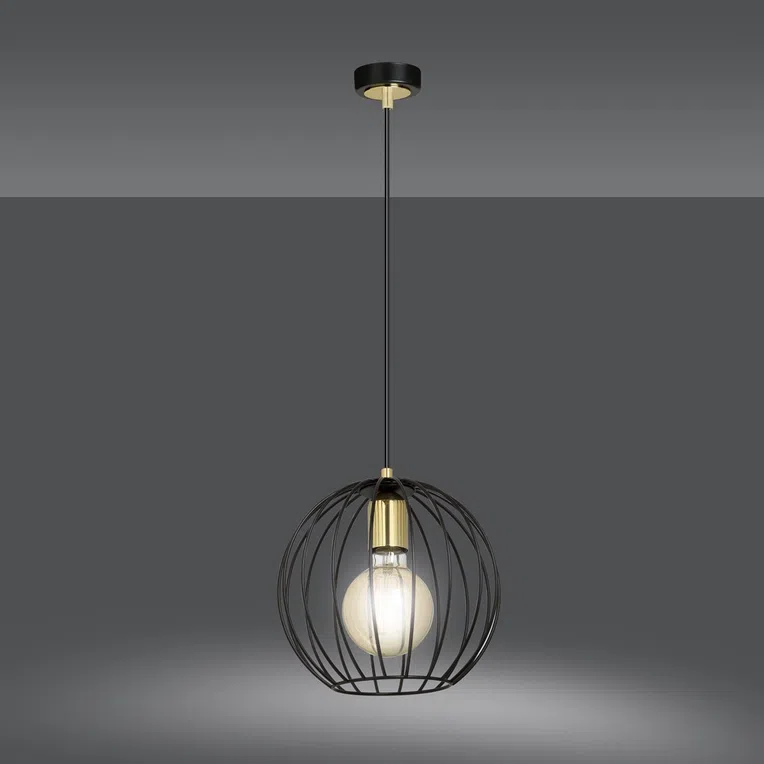 Lampa Wisząca Albio 1144/1 1Xe27 czarna
