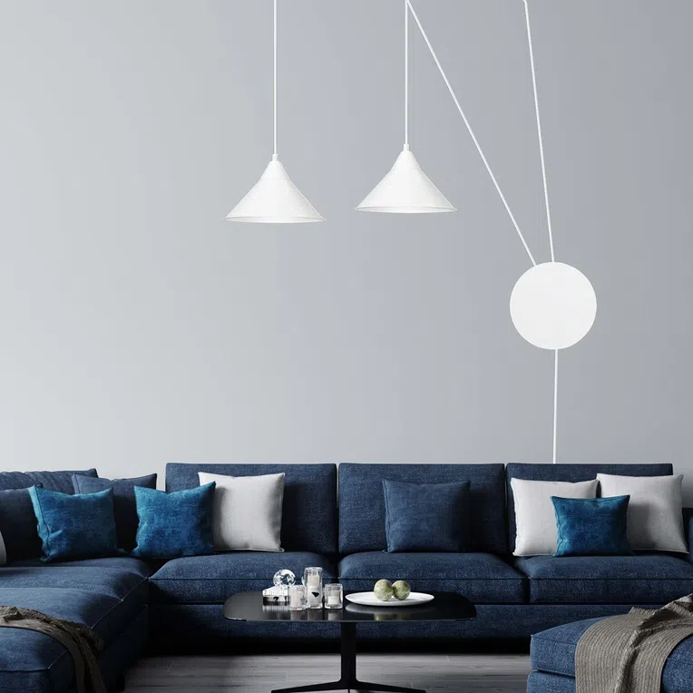 Lampa Wisząca Abramo 2 159/2 2Xe27 biała