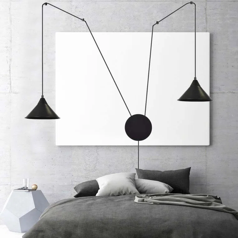 Lampa Wisząca Abramo 2160/2 2Xe27 czarna