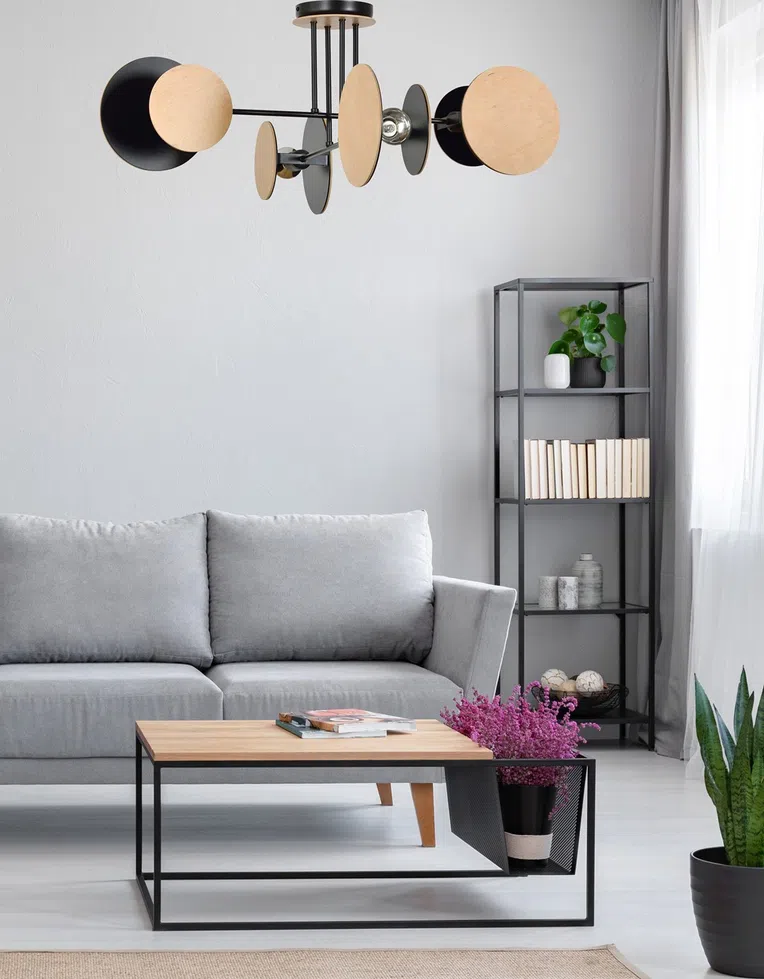 Lampa Sufitowa Zita 4173/4 4Xe27 czarna