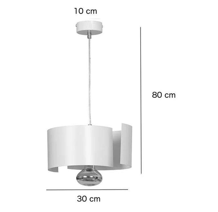 Lampa Wisząca Vixon 1 306/1 1Xe27 biała