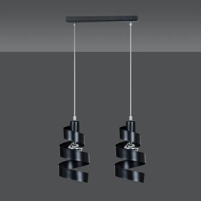Lampa Wisząca Saga 2352/2 2Xe27 czarna