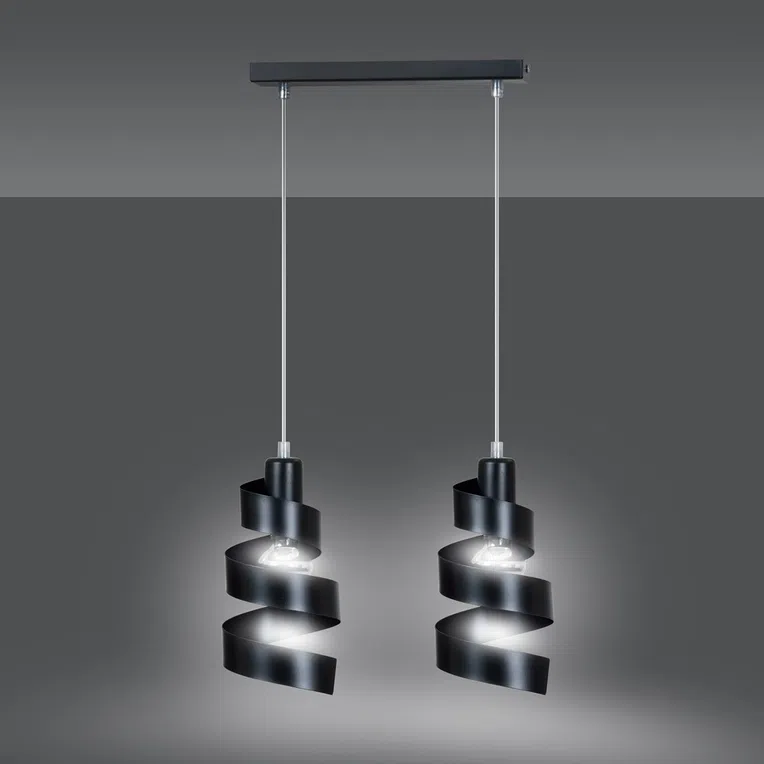 Lampa Wisząca Saga 2352/2 2Xe27 czarna