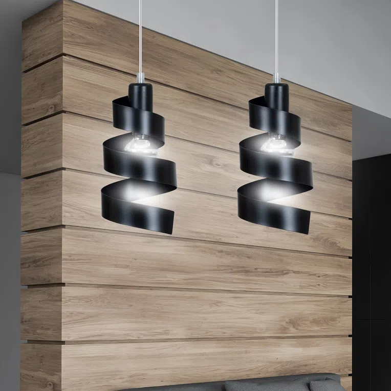 Lampa Wisząca Saga 2352/2 2Xe27 czarna