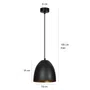 Lampa Wisząca Lenox 1/ 391/1 1Xe27 czarna/biała