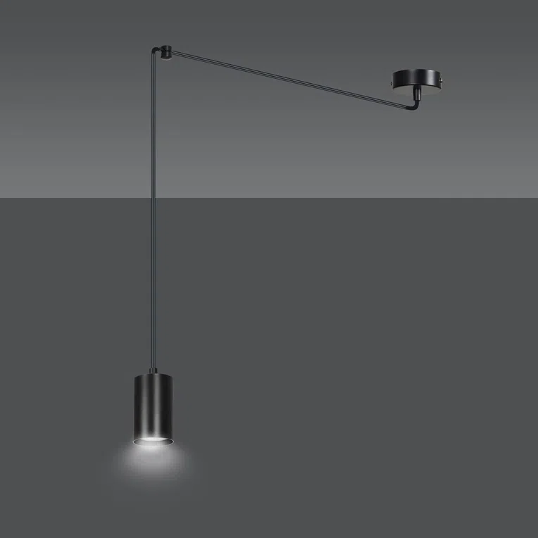 Lampa Wisząca Traker 1524/1 1Xgu10 czarna