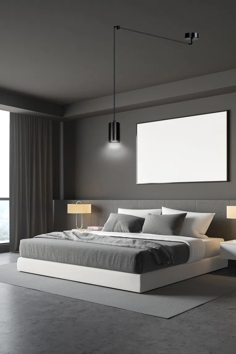 Lampa Wisząca Traker 1524/1 1Xgu10 czarna