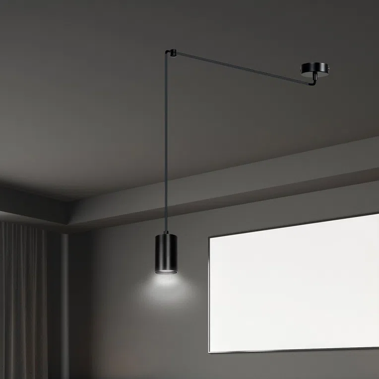 Lampa Wisząca Traker 1524/1 1Xgu10 czarna