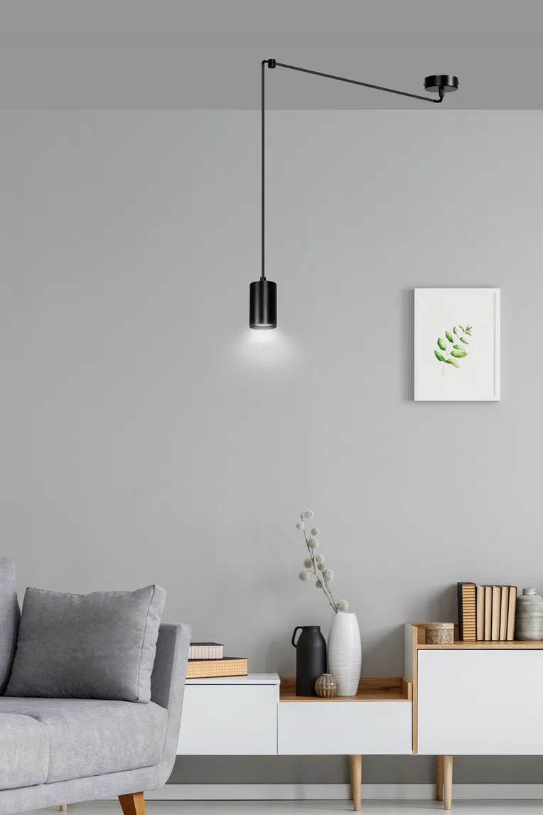 Lampa Wisząca Traker 1524/1 1Xgu10 czarna