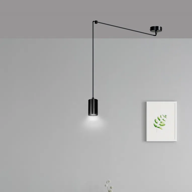 Lampa Wisząca Traker 1524/1 1Xgu10 czarna