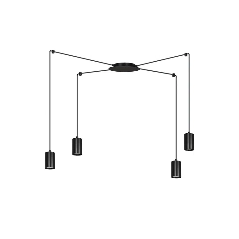 Lampa Wisząca Traker 4524/4 4Xgu10 czarna