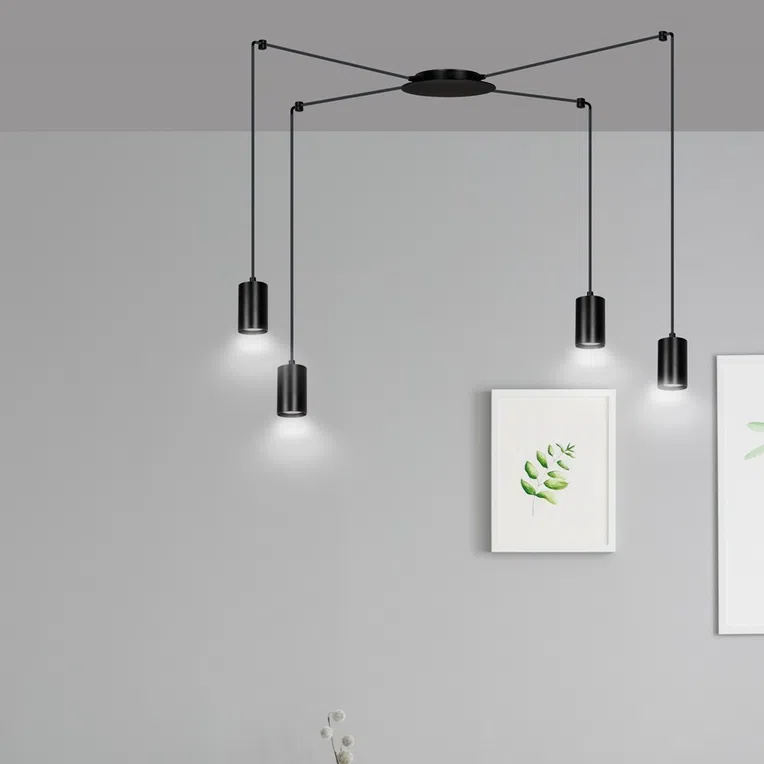 Lampa Wisząca Traker 4524/4 4Xgu10 czarna