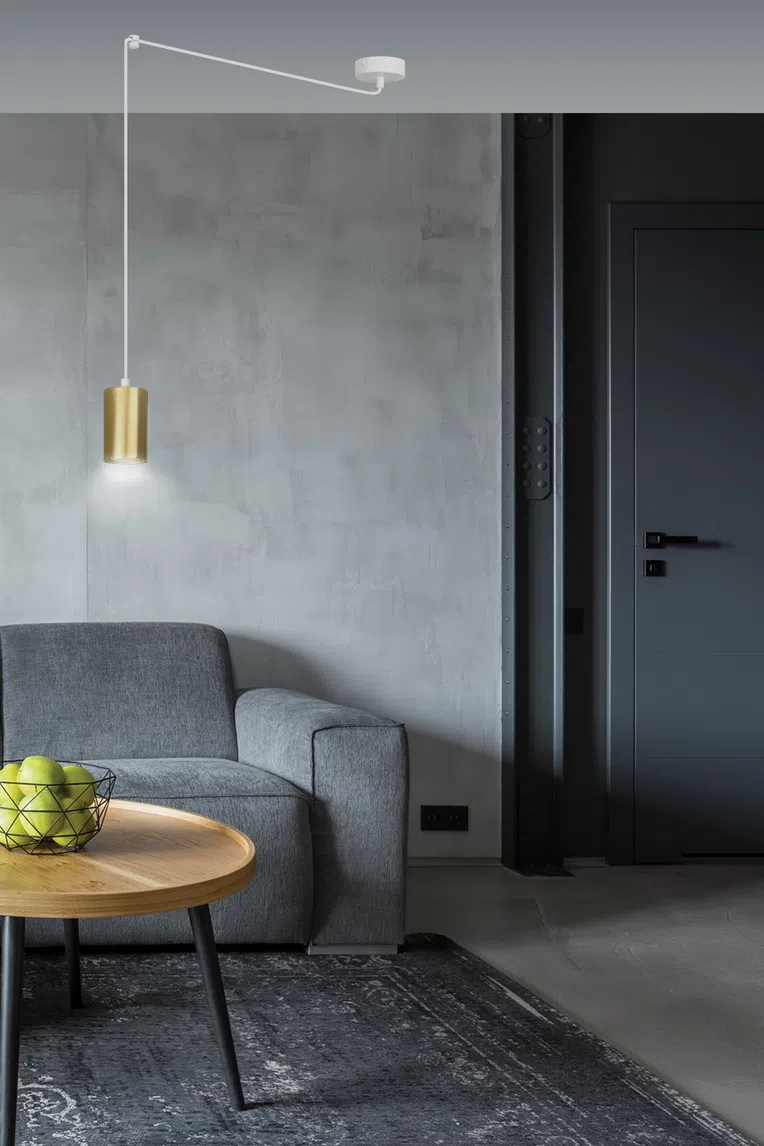 Lampa Wisząca Traker 1527/1 1Xgu10 biała/złota