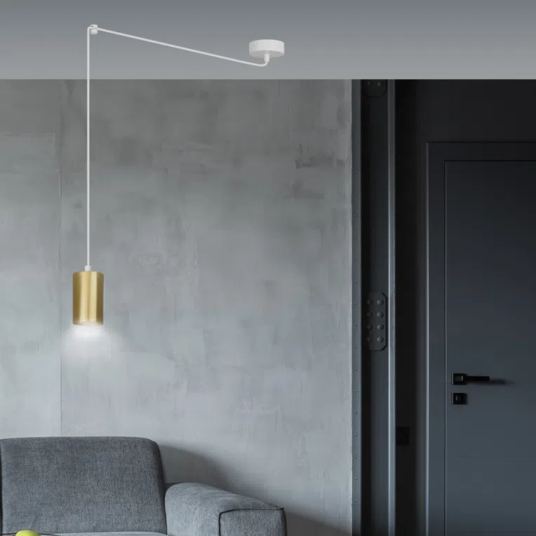 Lampa Wisząca Traker 1527/1 1Xgu10 biała/złota