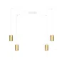 Lampa Wisząca Traker 4527/4 4Xgu10 biała/złota