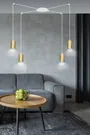 Lampa Wisząca Traker 4527/4 4Xgu10 biała/złota