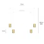 Lampa Wisząca Traker 4527/4 4Xgu10 biała/złota