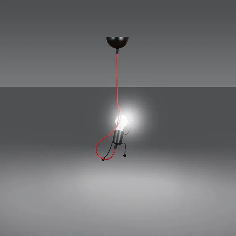 Lampa Wisząca Bobi 1537/1 1Xe27 czarna