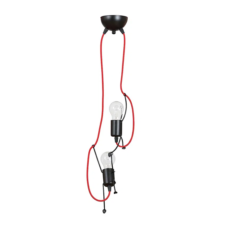 Lampa Wisząca Bobi 2537/2 2Xe27 czarna