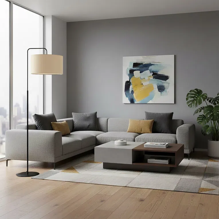 Lampa Stojąca Trapo Lp1 Bl ecru 570/4 1Xe27 ecru