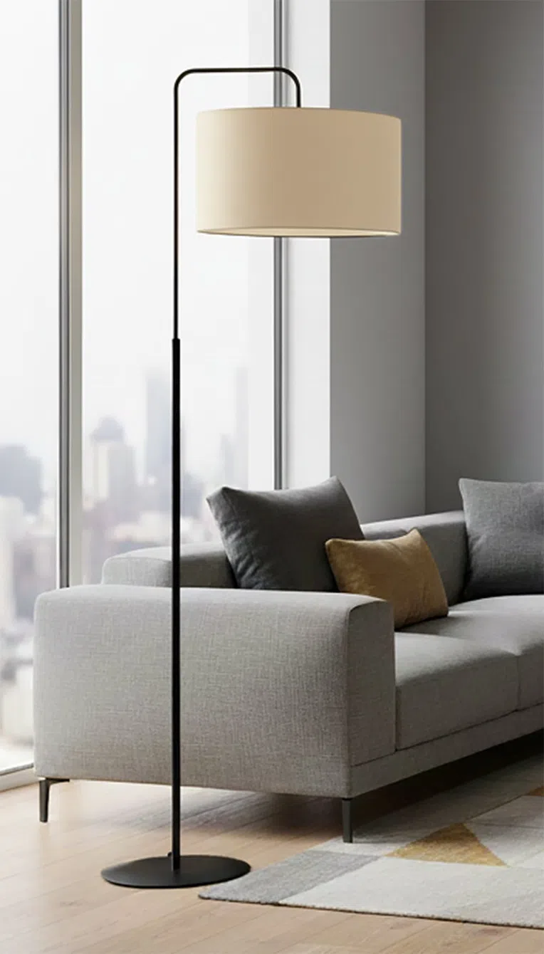 Lampa Stojąca Trapo Lp1 Bl ecru 570/4 1Xe27 ecru