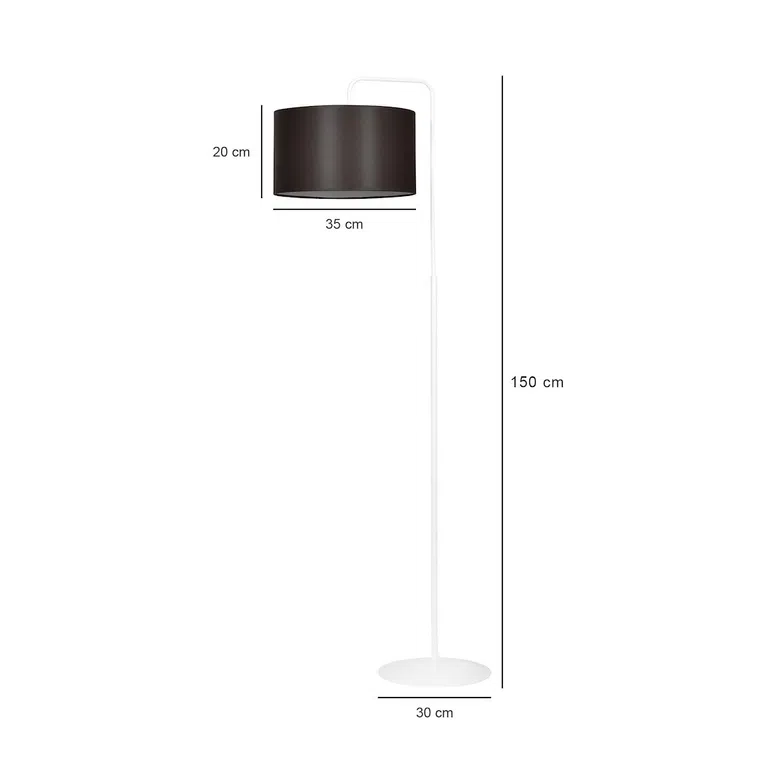 Lampa Stojąca Trapo Lp1 Wh wenge 574/1 1Xe27 wenge