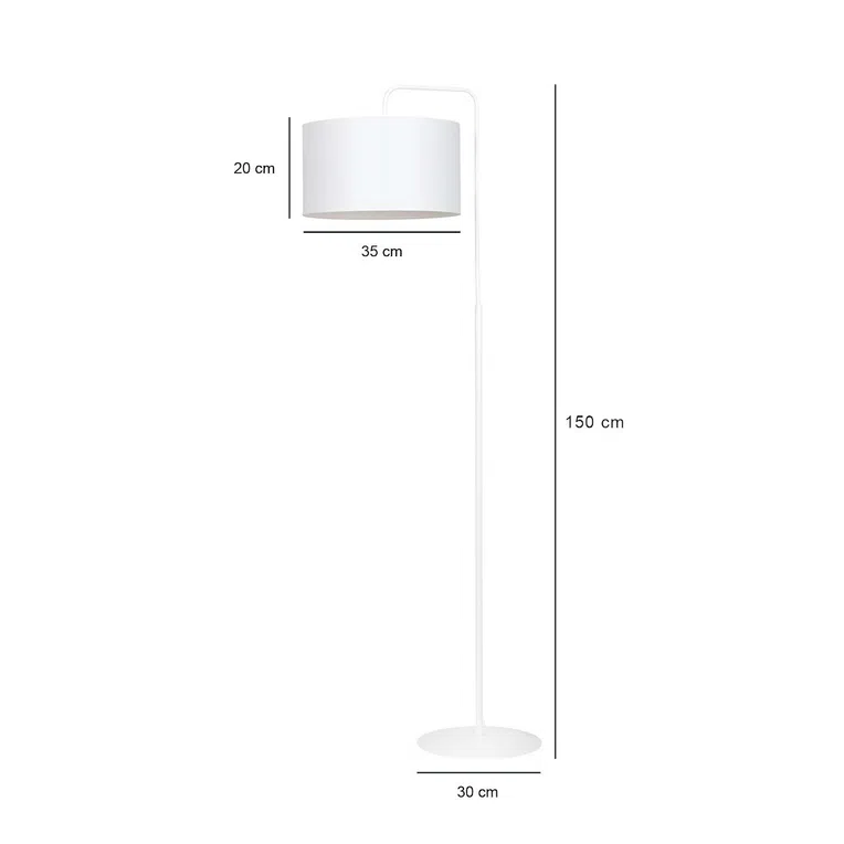 LAM STOJ TRAPO LP1 WH 575/1 1XE27 BIA