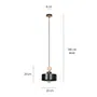 Lampa Wisząca Tuniso 1582/1 1Xe27 czarna