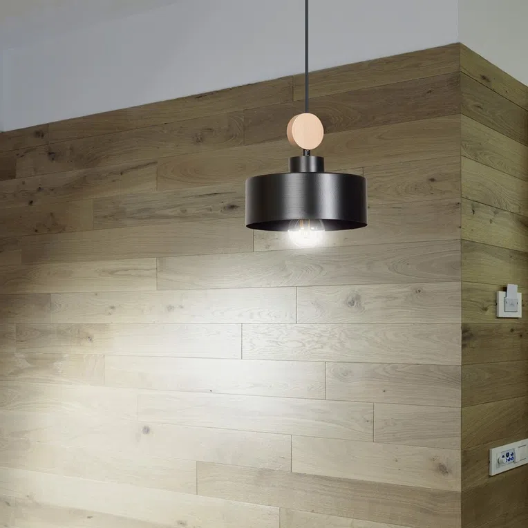 Lampa Wisząca Tuniso 1582/1 1Xe27 czarna