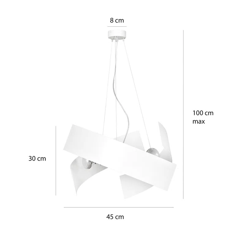 Lampa Wisząca Modo 585/1 3Xe27 biała