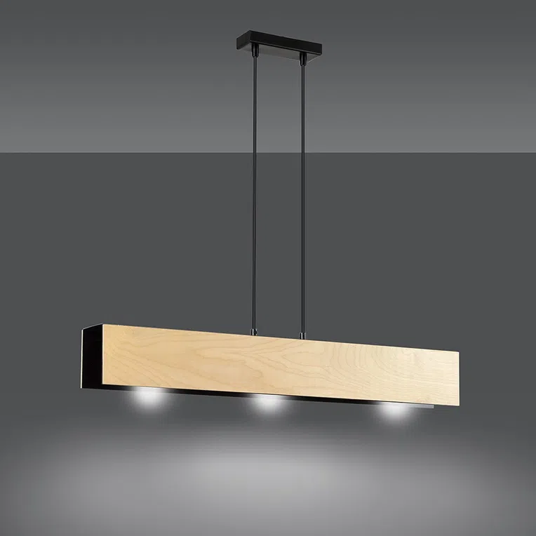Lampa Wisząca Carlo 3610/3 3Xe27 czarna