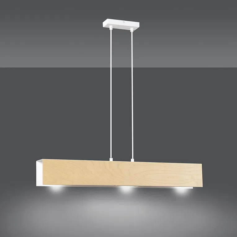 Lampa Wisząca Carlo 3 611/3 3Xe27 biała
