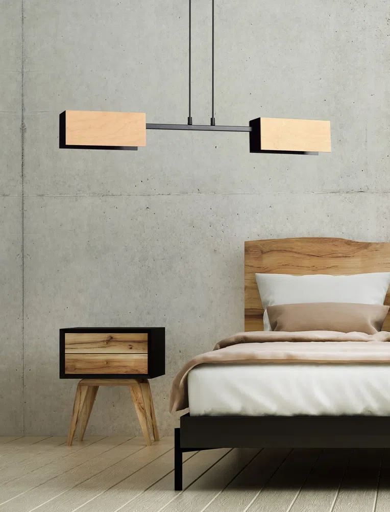 Lampa Wisząca Zaper 2616/2 2Xe27 czarna