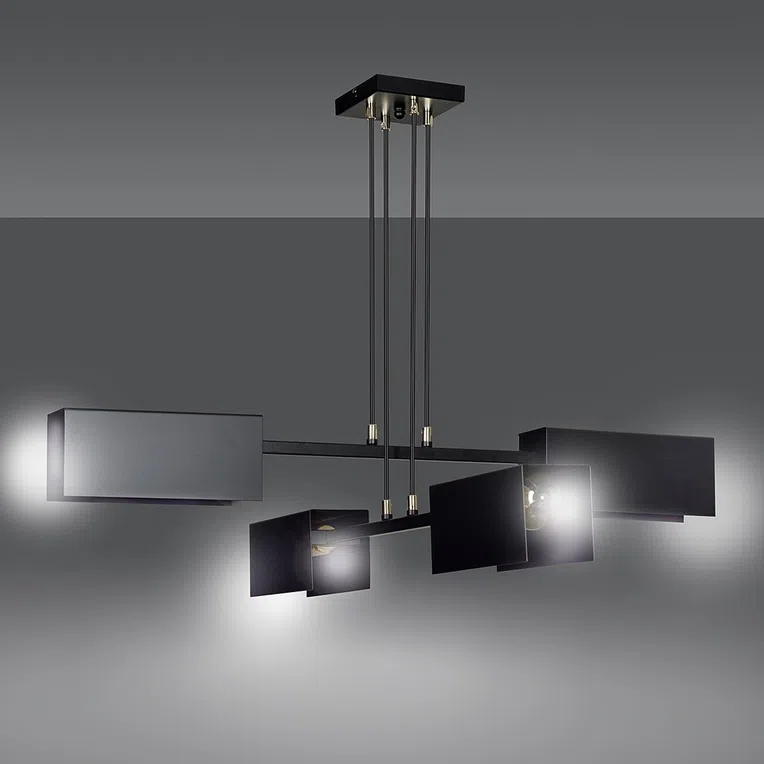 Lampa Wisząca Tolos 4633/4 4Xe27 czarna