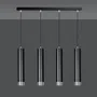 Lampa Wisząca Kibo 4643/4 4Xgu10 czarna/chrom
