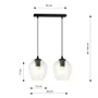 Lampa Wisząca Istar 2 Bl679/2 2Xe27 transparentna
