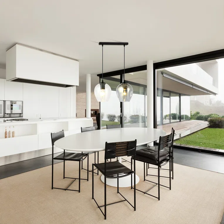 Lampa Wisząca Istar 2 Bl Mix 682/2 2Xe27 transparentna/grafitowa