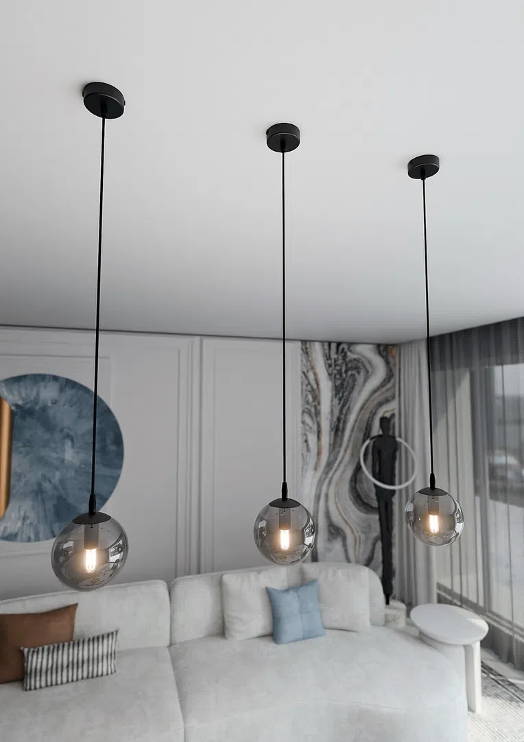 Lampa Wisząca Cosmo 1 Bl712/1 1Xe14 grafitowa