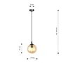 Lampa Wisząca Cosmo 1 Bl713/1 1Xe14 miodowa