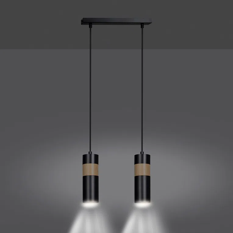 Lampa Wisząca Akari 2732/2 2Xgu10 czarna