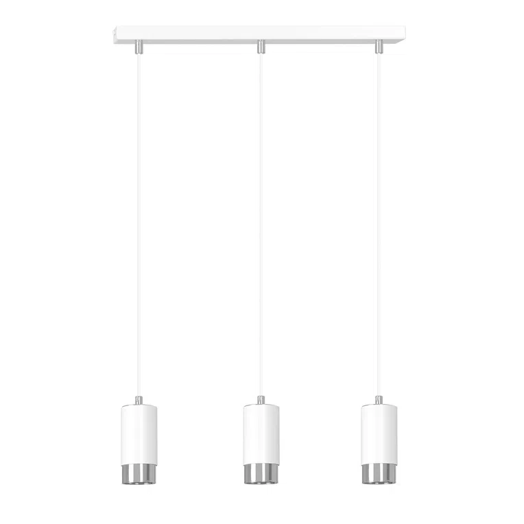 Lampa Wisząca Fumiko 3814/3 3Xgu10 biała/chrom