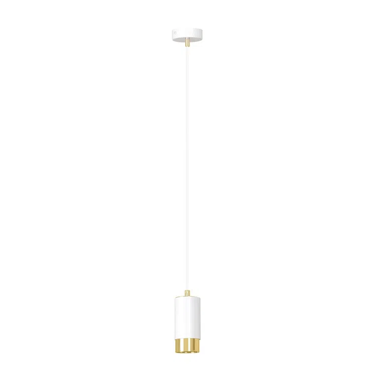 Lampa Wisząca Fumiko 1815/1 1Xgu10 biała/złota