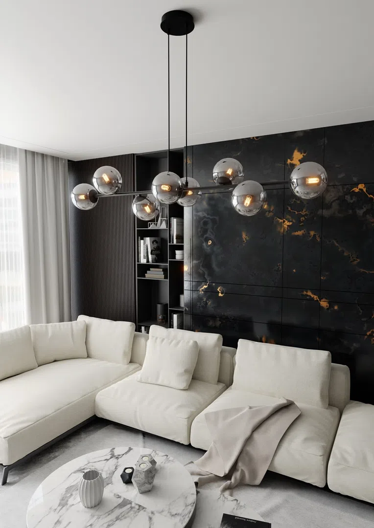 Lampa Wisząca Rossi 8 Bl875/8 8Xe14 grafitowa