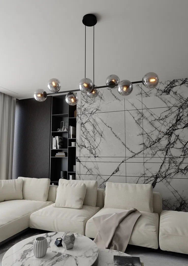 Lampa Wisząca Rossi 8 Bl875/8 8Xe14 grafitowa