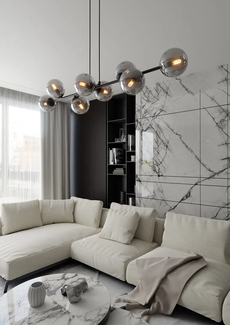 Lampa Wisząca Rossi 8 Bl875/8 8Xe14 grafitowa