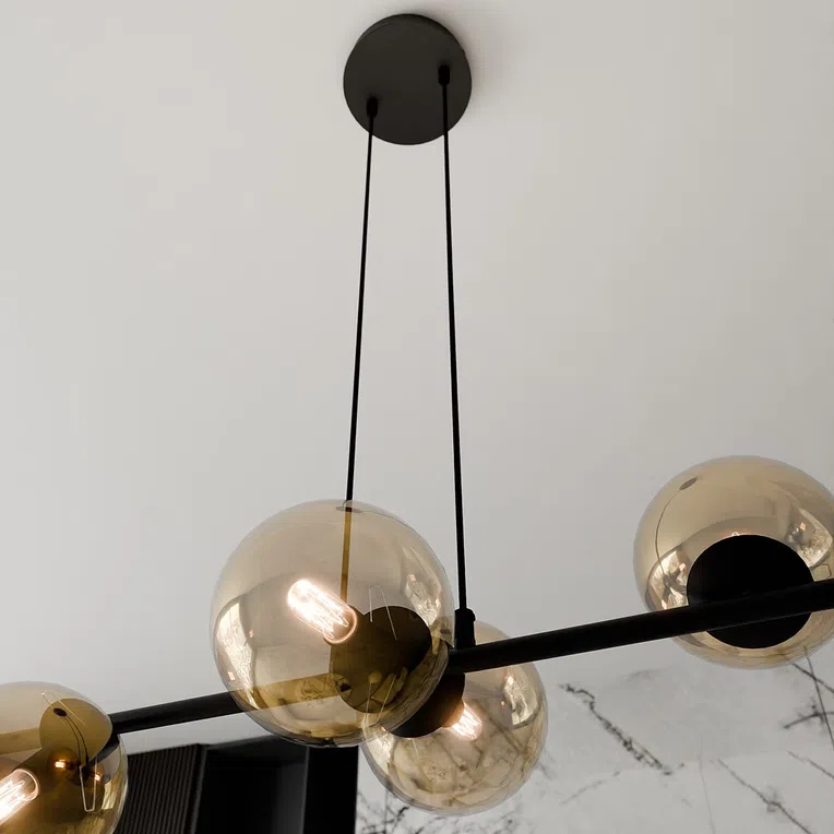 Lampa Wisząca Rossi 6 Bl876/6 6Xe14 miodowa