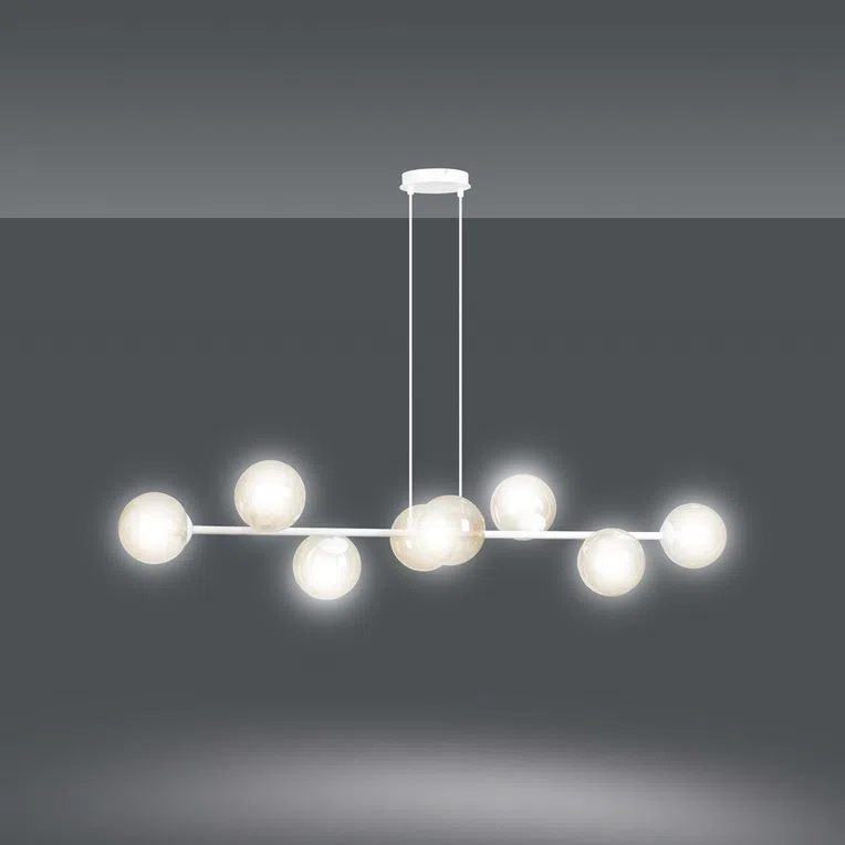 Lampa Wisząca Rossi 8 Wh879/8 8Xe14 miodowa