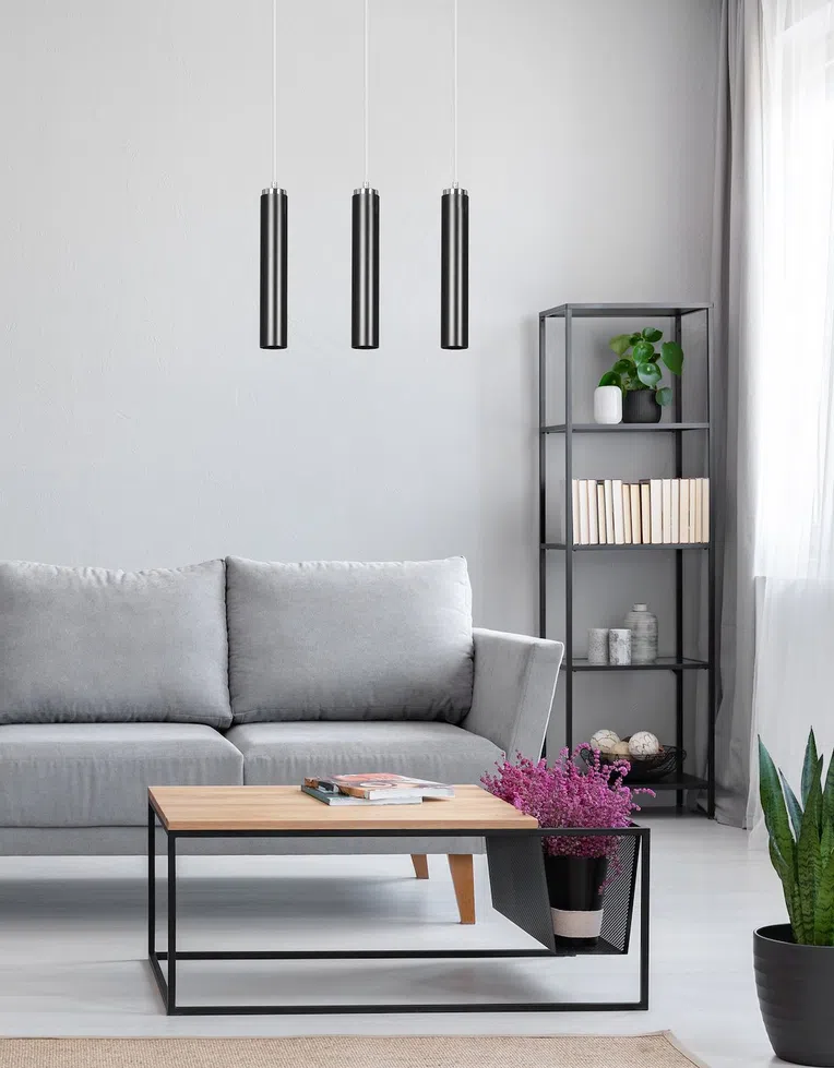 Lampa Wisząca Luna 1956/1 1Xgu10 czarna