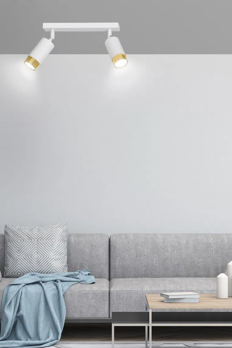 Lampa Sufitowa Hiro 2963/2 2Xgu10 biała/złota
