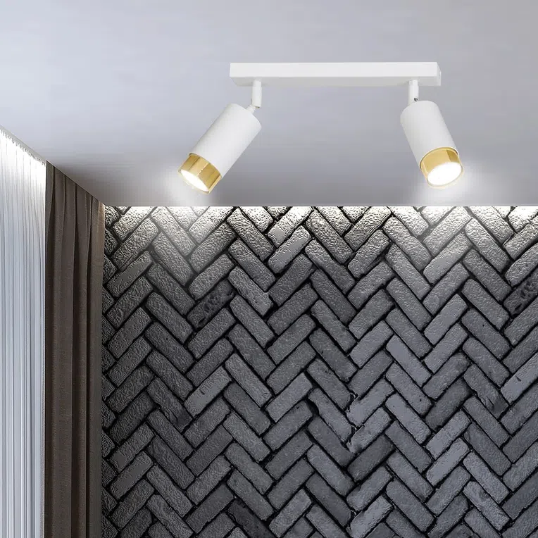 Lampa Sufitowa Hiro 2963/2 2Xgu10 biała/złota